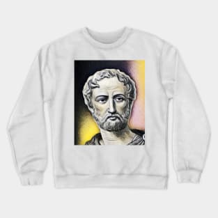 Cayo Plinio Segundo Yellow Portrait | Cayo Plinio Segundo Artwork 10 Crewneck Sweatshirt